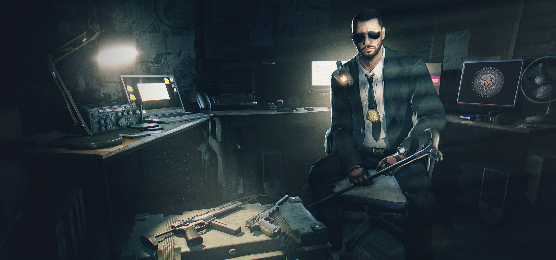 The new equipment from Bureau Z has arrived, agent Crane! You’ll need it